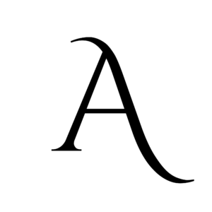 ANAMANIA GANGA INDUSTRIES Black and White Minimalist Initials Monogram Logo